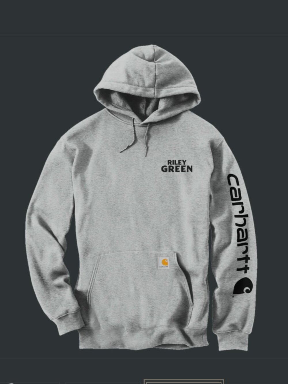 Carhartt Riley Green Cowboy As It Gets Tour Hoodie Sweatshirt 2026 - Picture 3 of 3